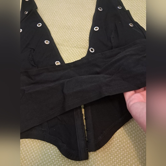 Fashion Nova Black Cropped Corset Top - Picture 7 of 7